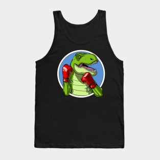 T-Rex Dinosaur Boxing Tank Top